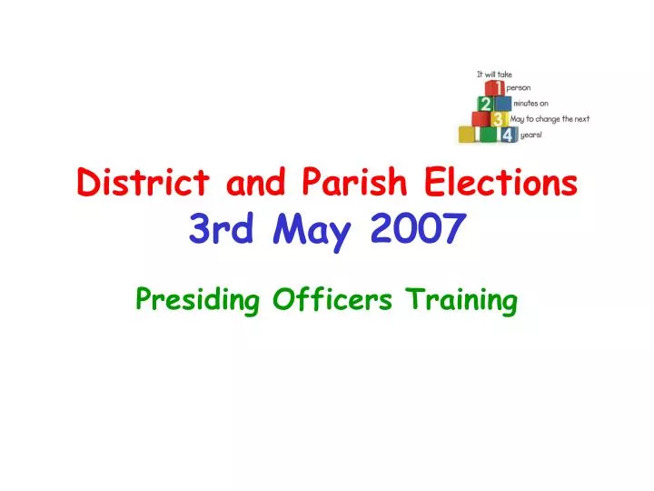 district and parish elections 3rd may 2007