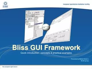 Bliss GUI Framework Quick introduction : concepts &amp; practical examples