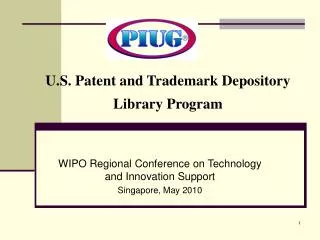 U.S. Patent and Trademark Depository Library Program