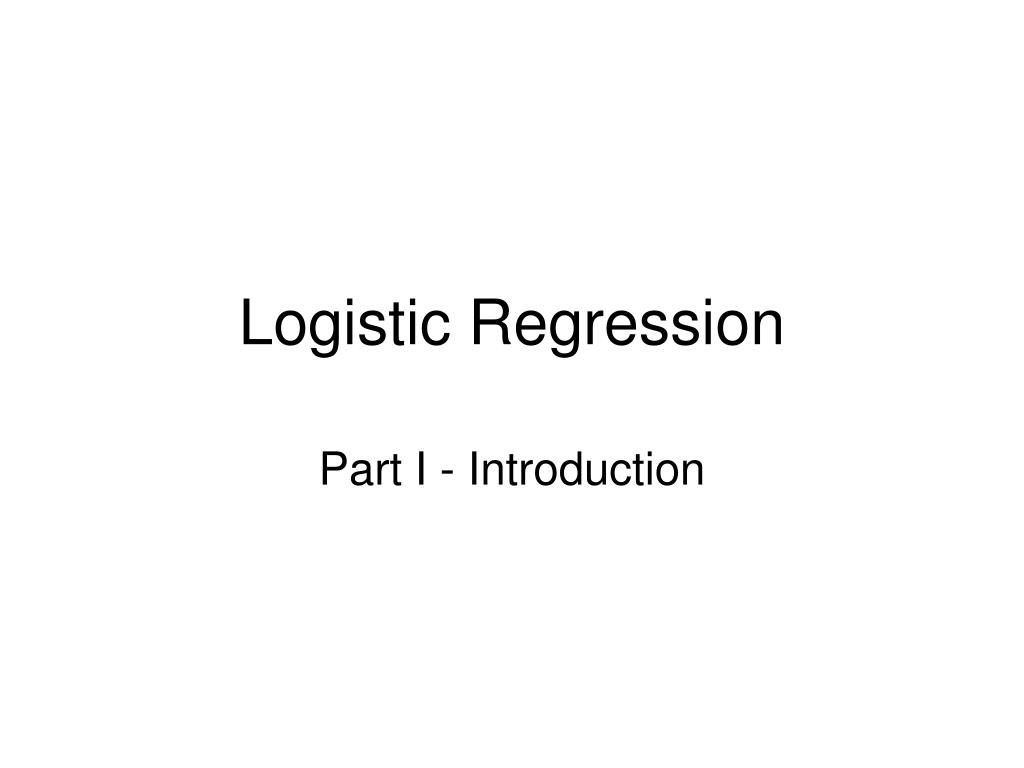 PPT - Logistic Regression PowerPoint Presentation, free download - ID ...