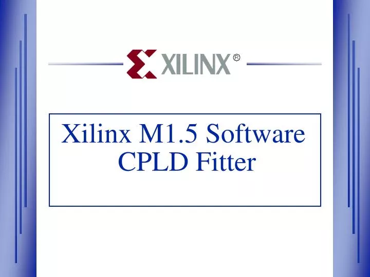 xilinx m1 5 software cpld fitter