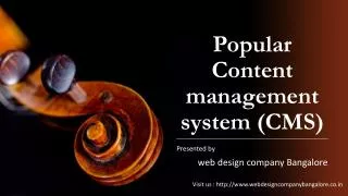 Popular Content management system (CMS)