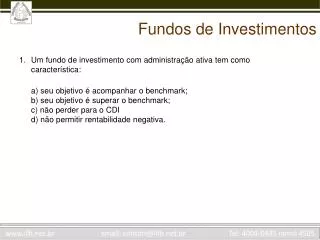 fundos de investimentos