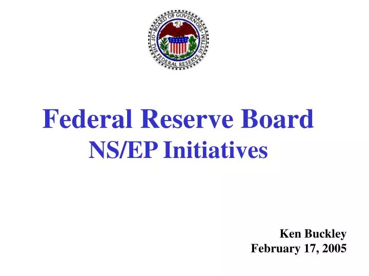 federal reserve board ns ep initiatives