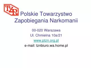 polskie towarzystwo zapobiegania narkomanii