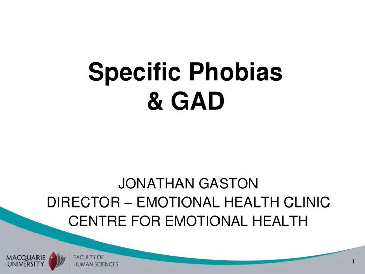 specific phobias gad