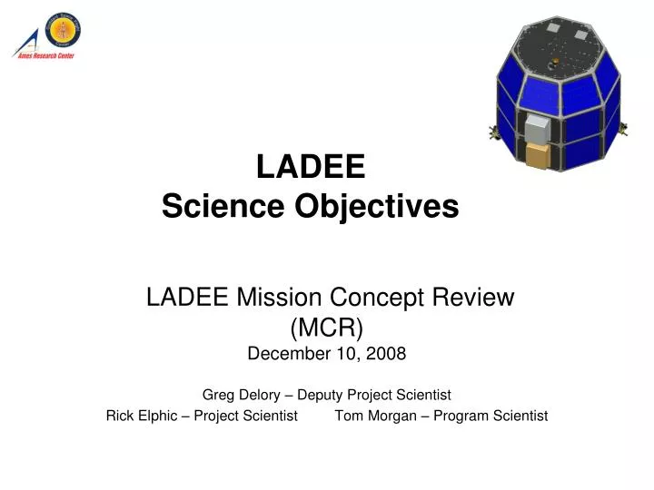 ladee science objectives