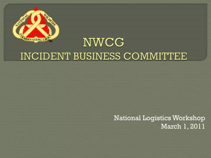 nwcg incident business committee