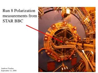 Run 8 Polarization measurements from STAR BBC