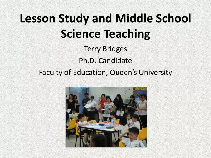 lesson study and middle school science teaching