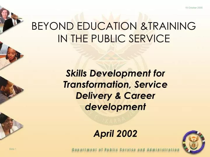 beyond education training in the public service