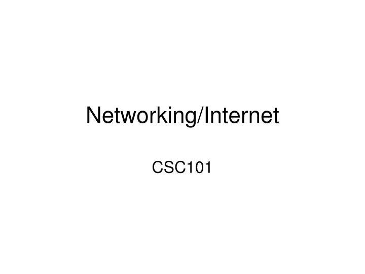 networking internet