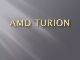 amd turion