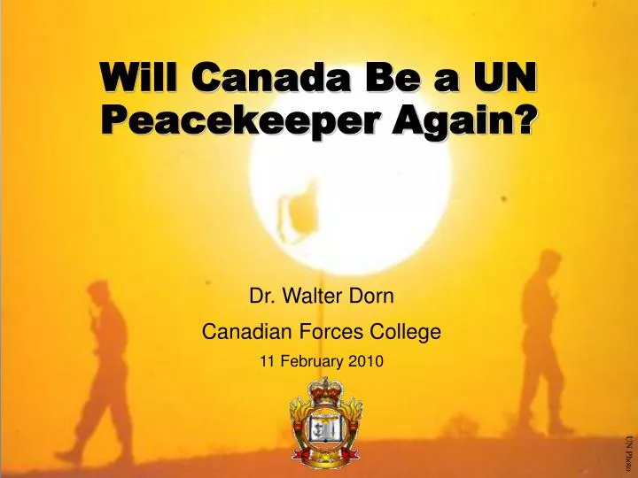 will canada be a un peacekeeper again