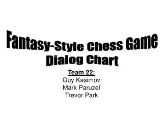 Fantasy-Style Chess Game Dialog Chart