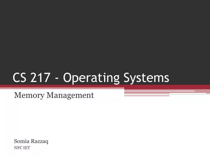 cs 217 operating systems