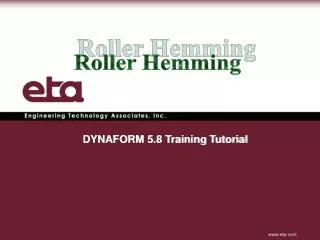 DYNAFORM 5.8 Training Tutorial