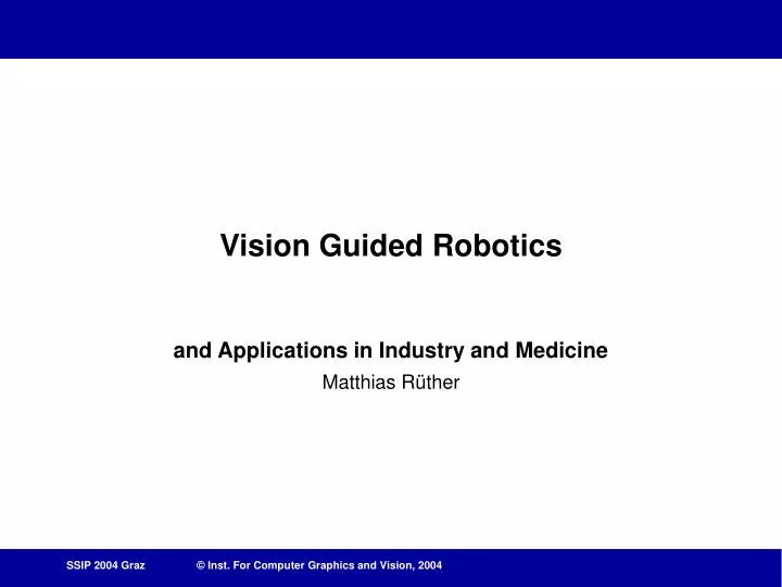 vision guided robotics