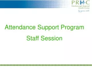 Attendance Support Program Staff Session