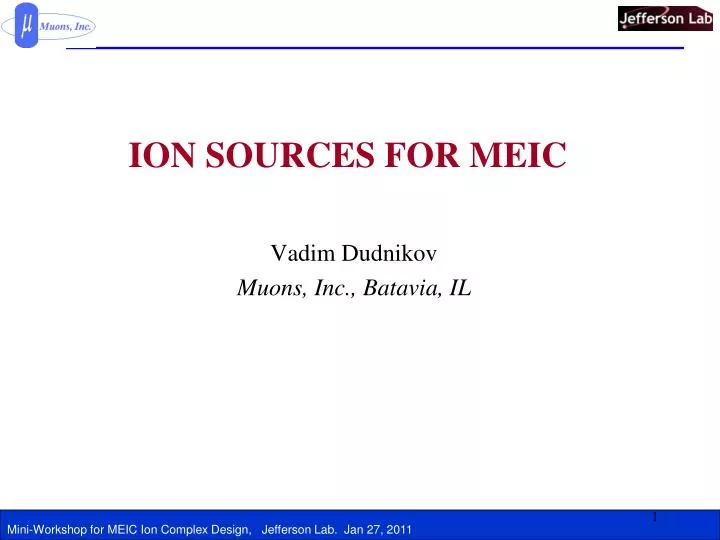 ion sources for meic