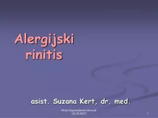 alergijski rinitis