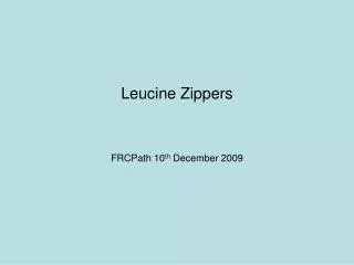 Leucine Zippers