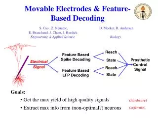 Movable Electrodes &amp; Feature-Based Decoding
