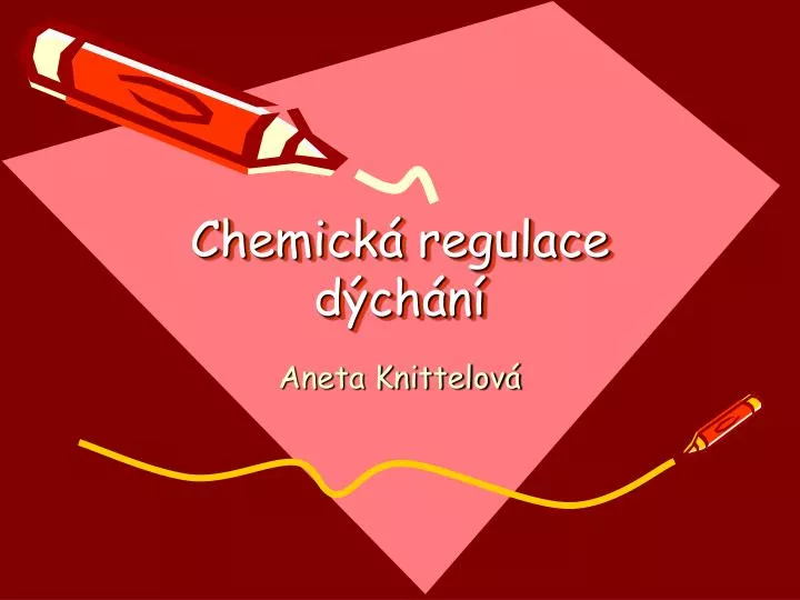 chemick regulace d ch n