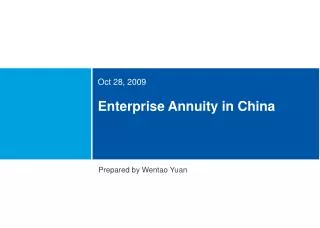 Enterprise Annuity in China