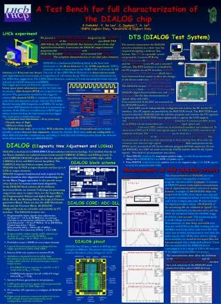 A Test Bench for full characterization of the DIALOG chip