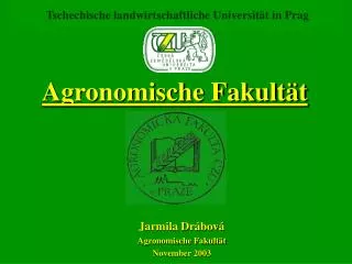 tschechische landwirtschaftliche universit t in prag