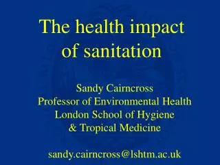 The health impact of sanitation