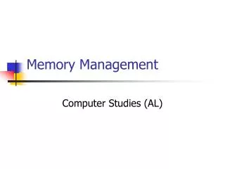 memory management