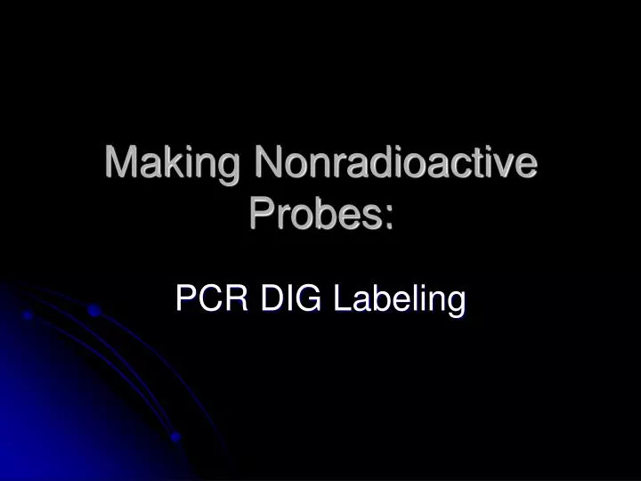 making nonradioactive probes