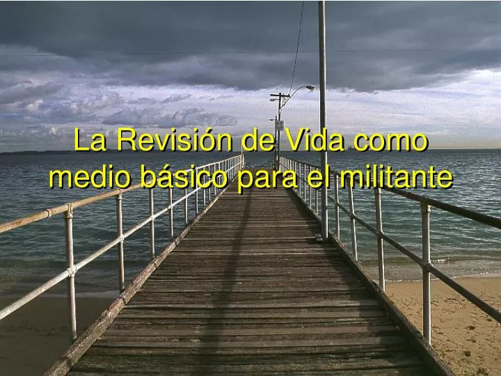 la revisi n de vida como medio b sico para el militante