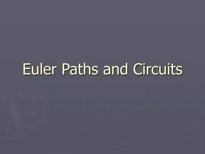 euler paths and circuits