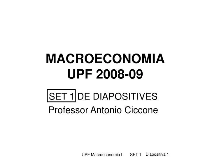 macroeconomia upf 2008 09