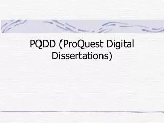 pqdd proquest digital dissertations