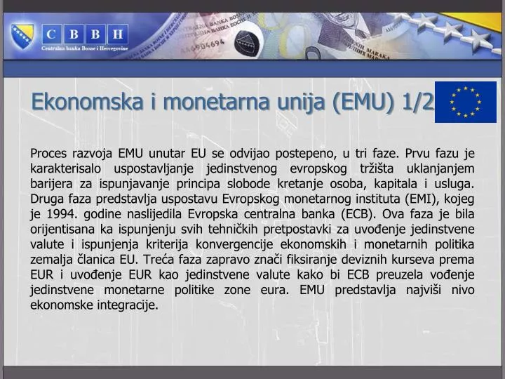 ekonomska i monetarna unija emu 1 2