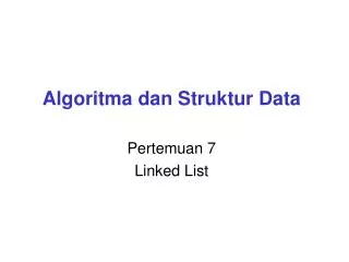 algoritma dan struktur data