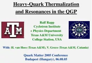 Heavy-Quark Thermalization and Resonances in the QGP