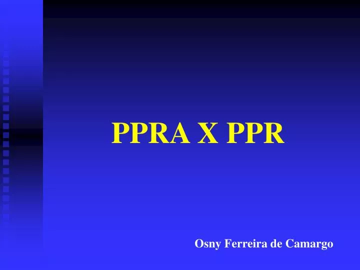 ppra x ppr