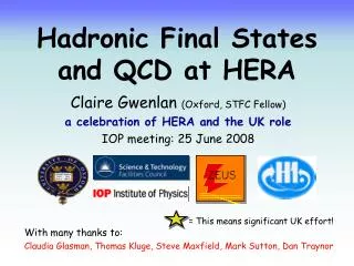 Hadronic Final States and QCD at HERA