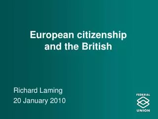 European citizenship and the British