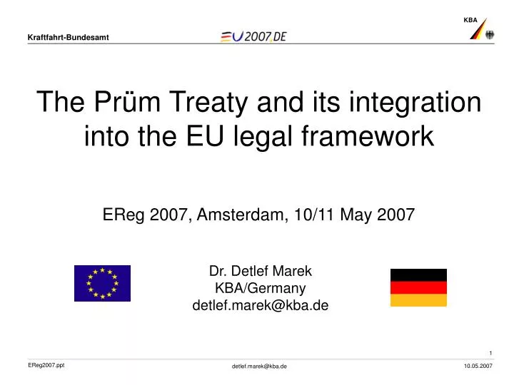 the pr m treaty and its integration into the eu legal framework