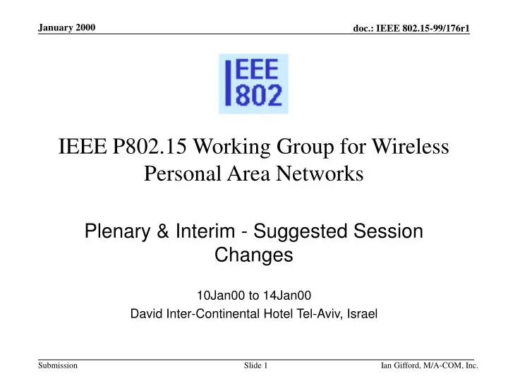 ieee p802 15 working group for wireless personal area networks