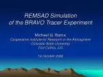 Simulation of BRAVO Tracer Experiment - slide 1
