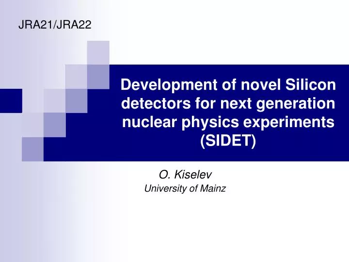 development of novel silicon detectors for next generation nuclear physics experiments sidet