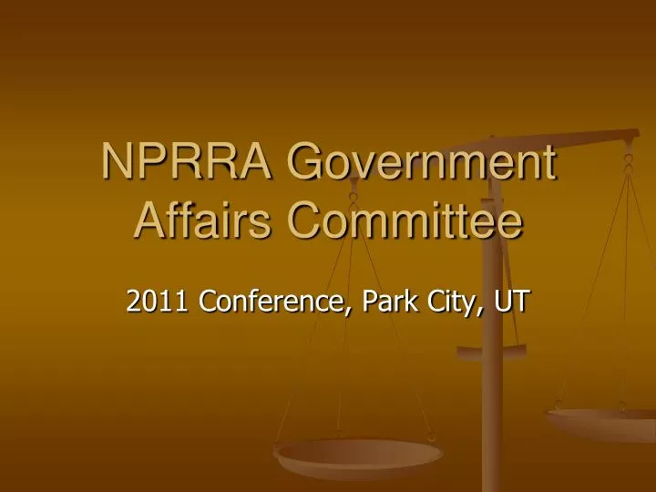 nprra government affairs committee