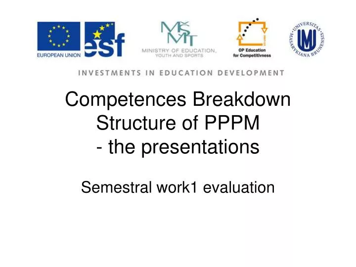 competences breakdown structure of pppm the presentations